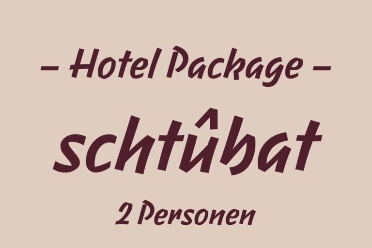 schtûbat Doppelzimmer